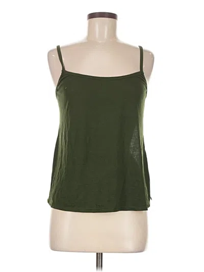 Pre-owned Adore Me Tank Top Green Halter Neckline Tops