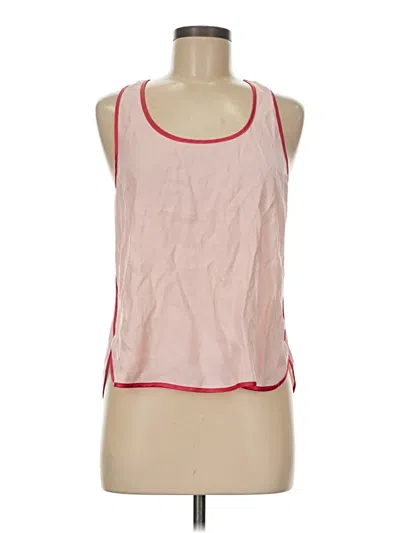 Pre-owned Adore Me Tank Top Pink Halter Neckline Tops
