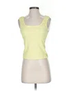 Adore Me Tank Top Yellow Strapless Neckline Tops In Yellow