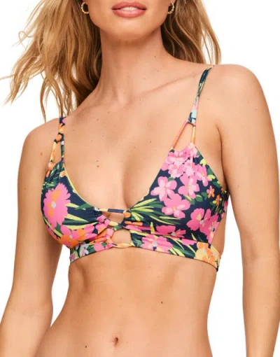 Adore Me Tatiana Swimwear Bra In Floral Blue