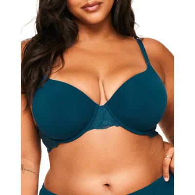Adore Me Teagan Contour Full Coverage Bra In Dark Green