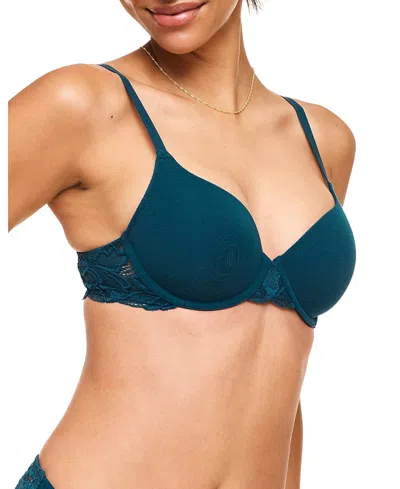 Adore Me Teagan Contour Full Coverage Bra In Dark Green