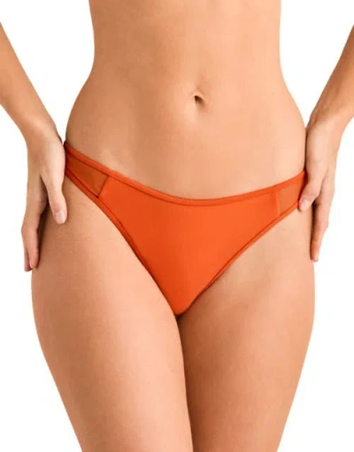 Adore Me Terri Swimwear Bikini Bottom In Orange