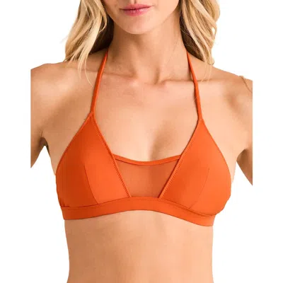 Adore Me Terri Swimwear Bikini Top In Orange