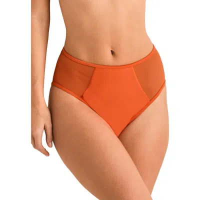 Adore Me Terri Swimwear Swimwear Bottom In Orange