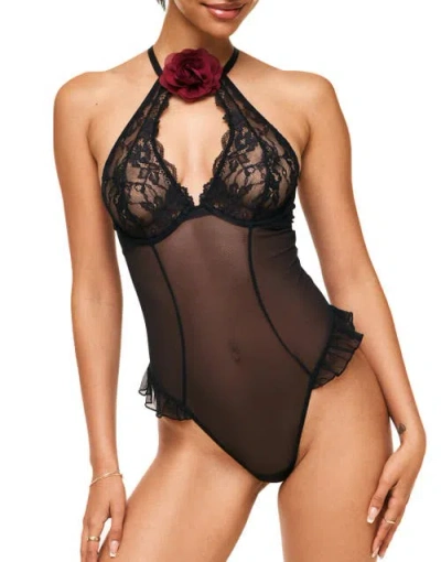 Adore Me Toni Bodysuit Lingerie In Black