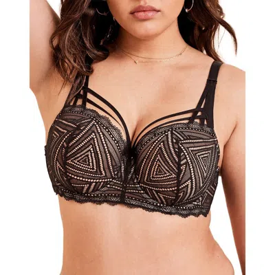 Adore Me Trezza Contour Balconette Bra In Black