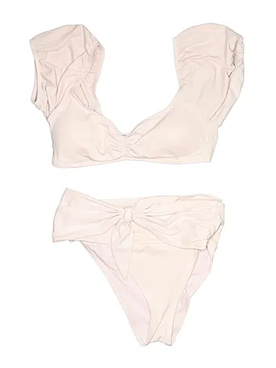 Pre-owned Adore Me Two Piece Swimsuit In White