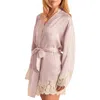 Adore Me Vegan Atelier Collection Silk Robe In Pink