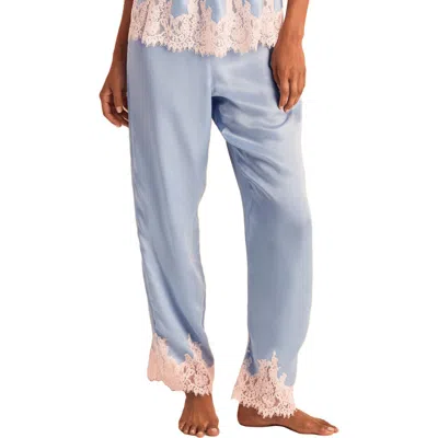 Adore Me Vegan Pajama Atelier Collection Silk Pant In Blue