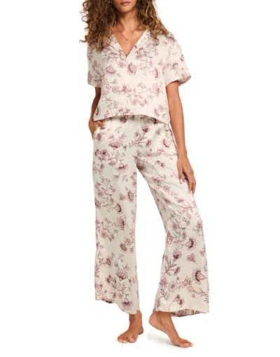 Adore Me Verity Pajama Set In White