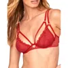 Adore Me Vianna Unlined Plunge Bra In Dark Red
