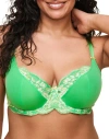 Adore Me Vicky Unlined Full Coverage Bra In Medium Green
