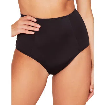 Adore Me Vivien Swimwear High-waist Bikini Bottom In Black