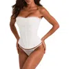 Adore Me Willla Unlined Strapless Corset In White