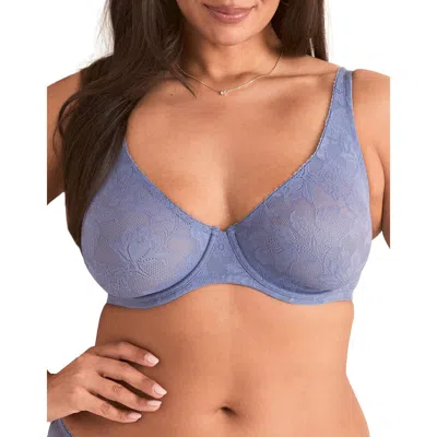 Adore Me Winona Unlined Full Coverage Bra In Blue