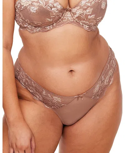 Adore Me Missy Brazilian Panties In Medium Beige