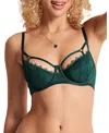 Adore Me Gaya Unlined Demi Bra In Green