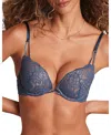 Adore Me Women's Josie Push Up Plunge Bra In Blue