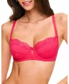 Adore Me Leigha Contour Balconette Bra In Red