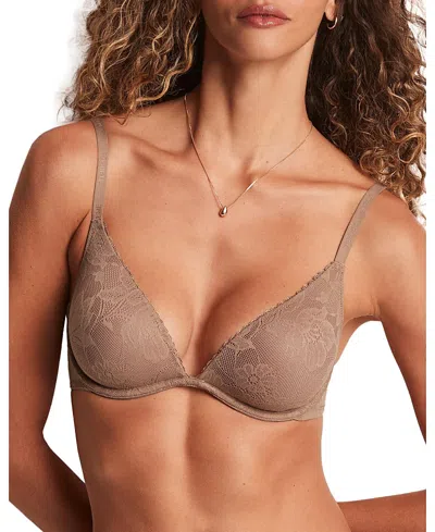 Adore Me Women's Maren Push Up Plunge Bra In Brown
