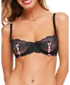 Adore Me Margeaux Unlined Balconette Bra In Black