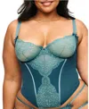 Adore Me Liv Bustier In Dark Green