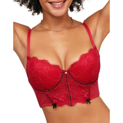 Adore Me Yara Contour Demi Bra In Dark Red