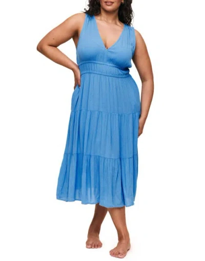 Adore Me Zahira Lounge Dress In Blue