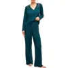 Adore Me Zahra Pajama Lounge Set In Dark Blue