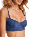 Adore Me Zooey Unlined Balconette Bra In Blue