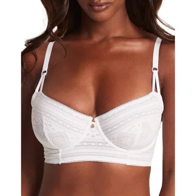 Adore Me Zooey Unlined Balconette Bra In White