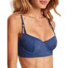 Adore Me Zooey Unlined Balconette Bra In Blue