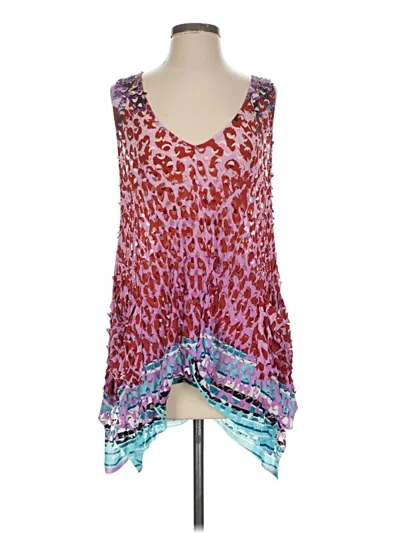 Pre-owned Adore Sleeveless Blouse In Red