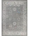 Adorn Hand Woven Rugs Colorful Oushak M0103-33 9'9"x13'5" Area Rug In Gray