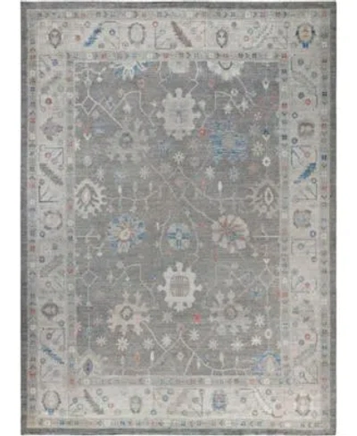 Adorn Hand Woven Rugs Colorful Oushak M0103 33 Rug Collection In Gray