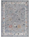 Adorn Hand Woven Rugs Colorful Oushak M0103 35 Rug Collection In Gray