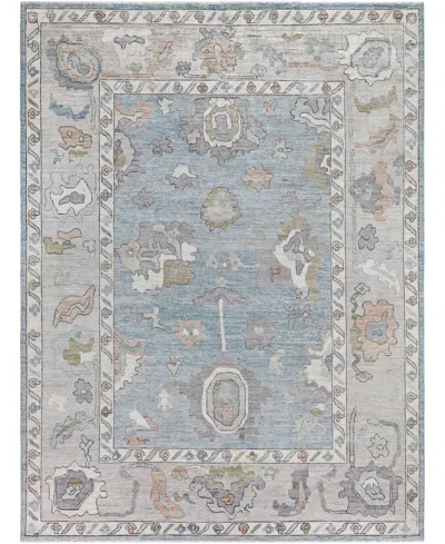 Adorn Hand Woven Rugs Colorful Oushak M0103-36 9'2"x12' Area Rug In Blue