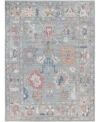 Adorn Hand Woven Rugs Colorful Oushak M0103 38 Rug Collection In Blue