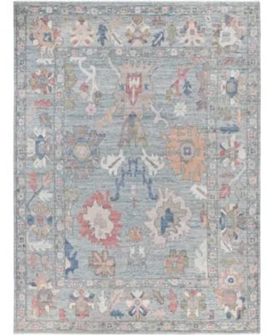 Adorn Hand Woven Rugs Colorful Oushak M0103 38 Rug Collection In Blue