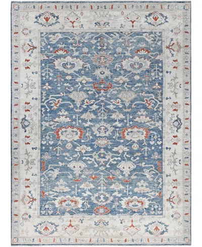 Adorn Hand Woven Rugs Colorful Oushak M0103-41 8'10"x12'1" Area Rug In Blue