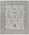 Adorn Hand Woven Rugs Colorful Oushak M0103-44 8'2"x9'8" Area Rug In White