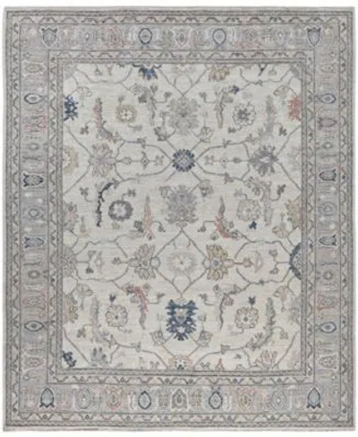 Adorn Hand Woven Rugs Colorful Oushak M0103 44 Rug Collection In White