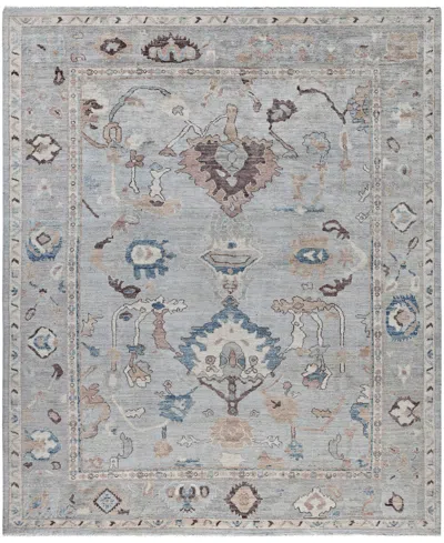 Adorn Hand Woven Rugs Colorful Oushak M0103-45 8'2"x9'7" Area Rug In Blue