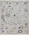 Adorn Hand Woven Rugs Colorful Oushak M0103-47 8'x9'9" Area Rug In Gray