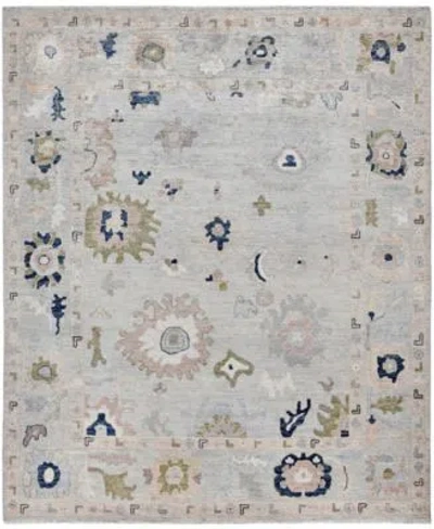 Adorn Hand Woven Rugs Colorful Oushak M0103 47 Rug Collection In Gray