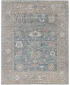 Adorn Hand Woven Rugs Colorful Oushak M0103-48 8'1"x10'1" Area Rug In Blue