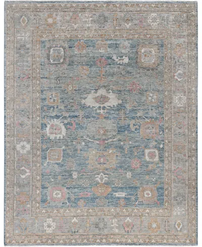 Adorn Hand Woven Rugs Colorful Oushak M0103-48 8'1"x10'1" Area Rug In Blue