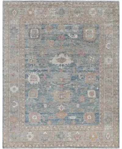 Adorn Hand Woven Rugs Colorful Oushak M0103 48 Rug Collection In Blue