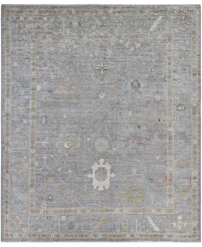 Adorn Hand Woven Rugs Colorful Oushak M0103-49 8'4"x9'11" Area Rug In Gray